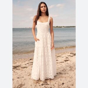 New SAYLOR Maryl Cotton Maxi Dress